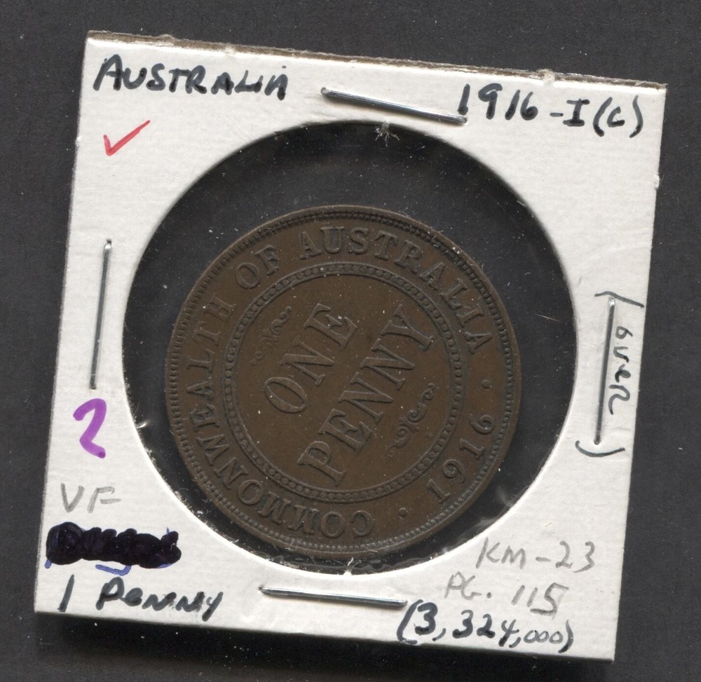 1916-Australia-VF/1 Penny