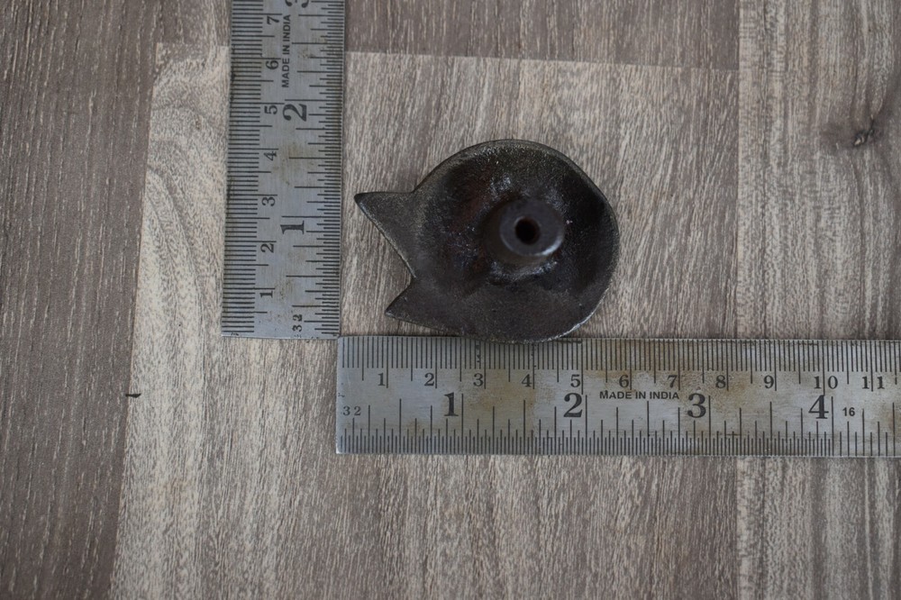 Iron door knobs cast cabinet Fox drawer handles pull rustic hardwar 10 pcs