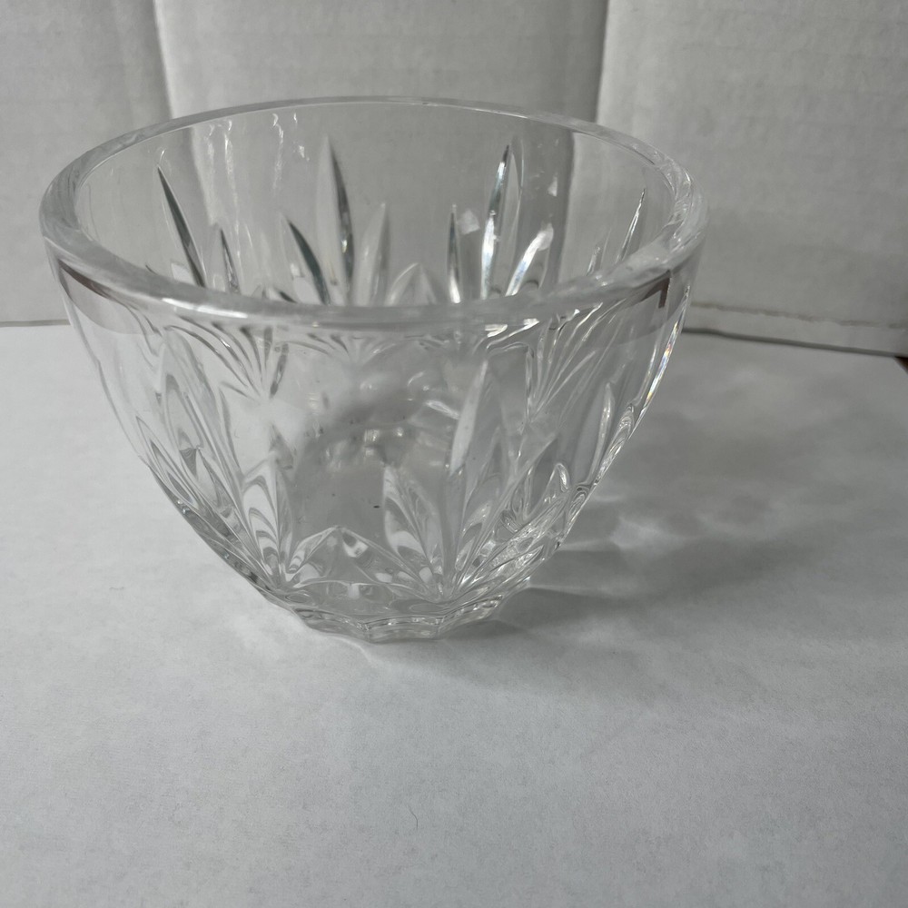 Brass Elephant Base W/Crystal Dish