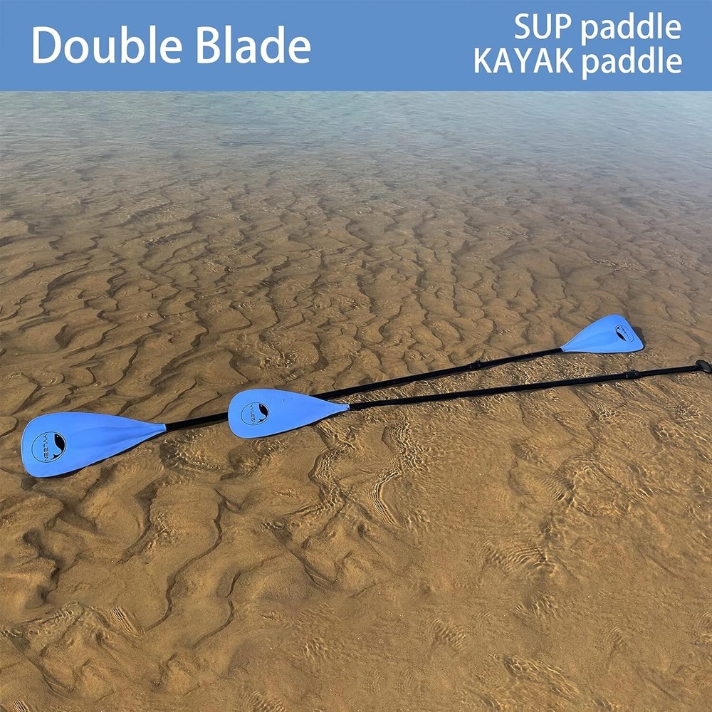 Adjustable Aluminum 4-Piece SUP Paddle - Lightweight & Convertible