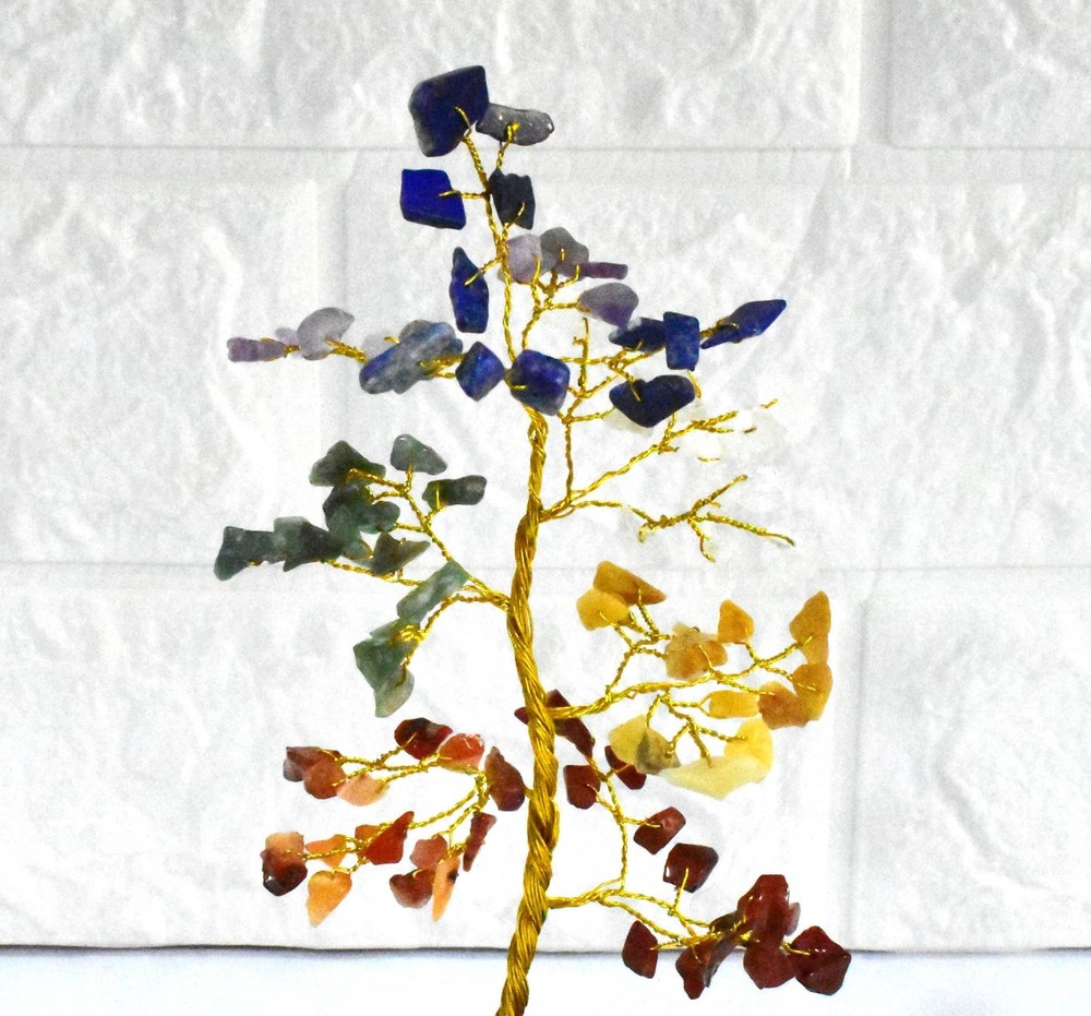 100 Chips Gemstone Tree | 7 Chakra | Healing Crystal Tree
