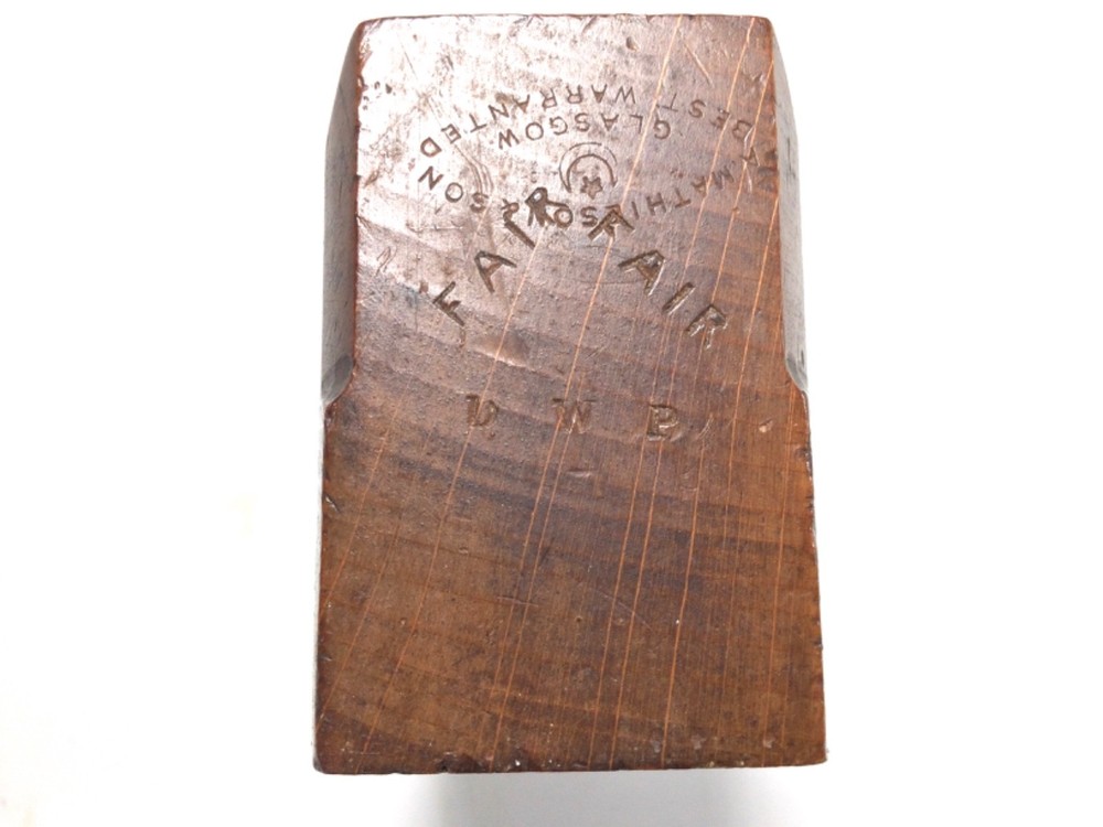 Alex Mathieson Glasgow 6.3/4" Coffin Smoothing Plane.
