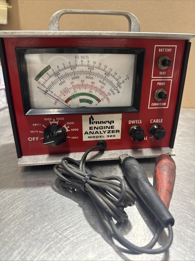 Vintage Penney's Engine Analyzer, Model 320.