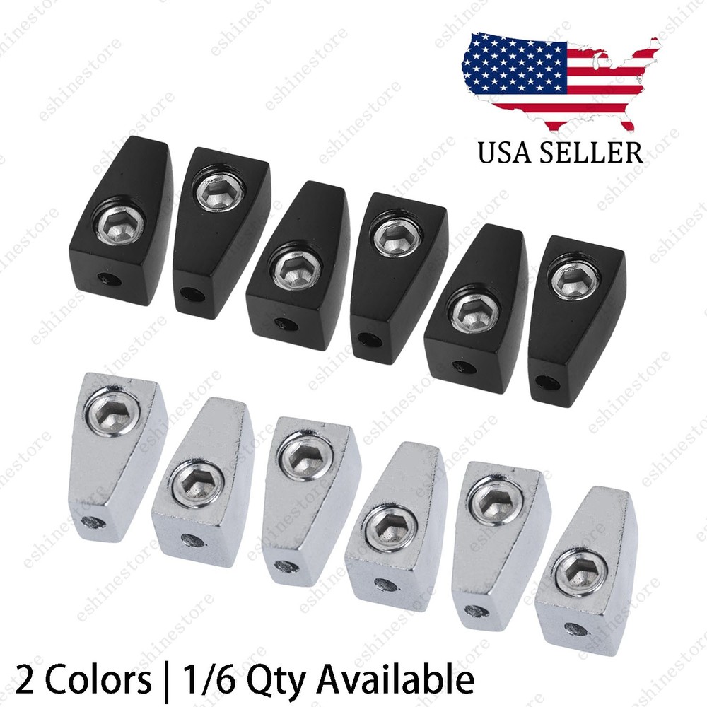 1/6Pcs 6-String Brass Headless Electric Guitar Replacement Single String Nut