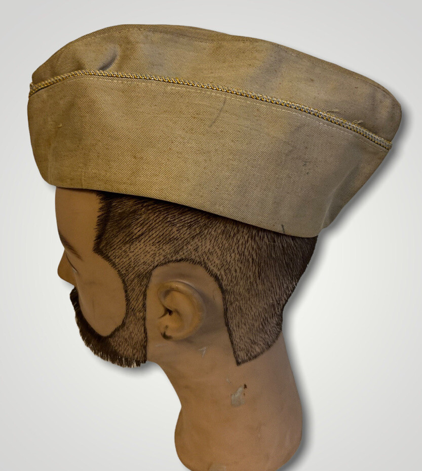 WW2 US Military Garrison Cap Hat Khaki k