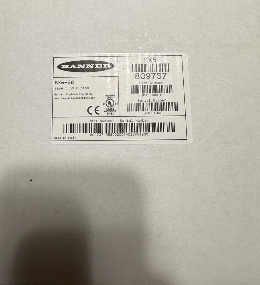 SX5-B6 Banner Safety Laser Scanner Factory New USA SELLER