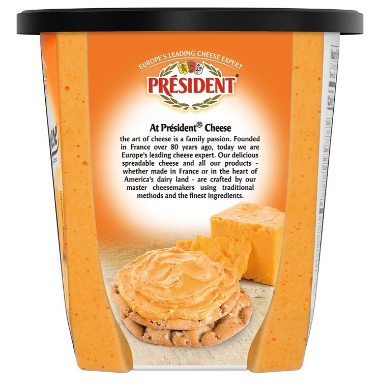 Pub Cheese by President Sharp Cheddar Spreadable Cheese and Dip, 16 oz.