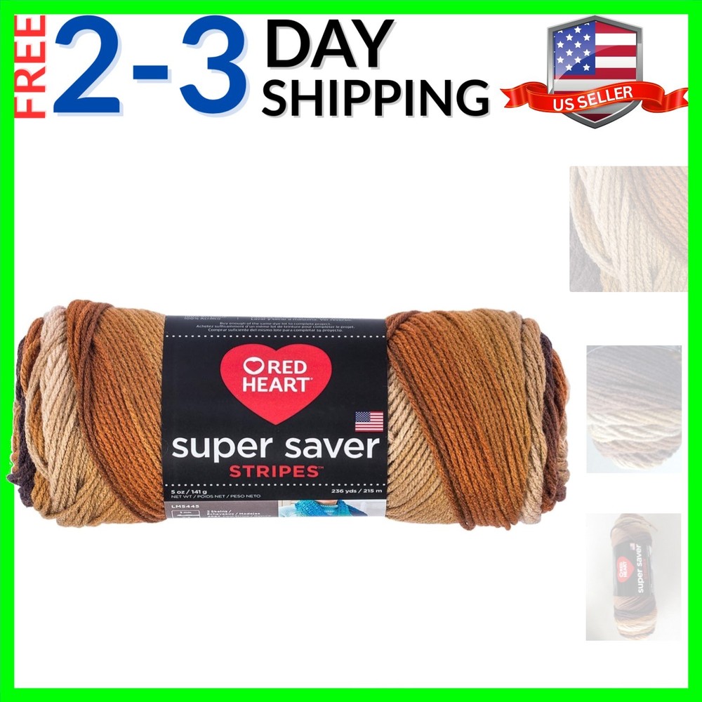 Super Saver yarn, Latte Stripe