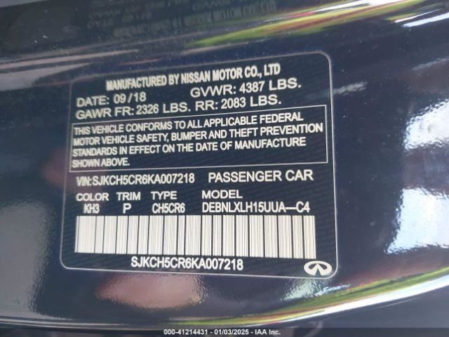 QX30 2019 Transmission Shift 898880