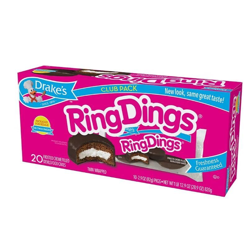 Drake's Ring Dings, 20 ct./12.19 oz. 1 Box