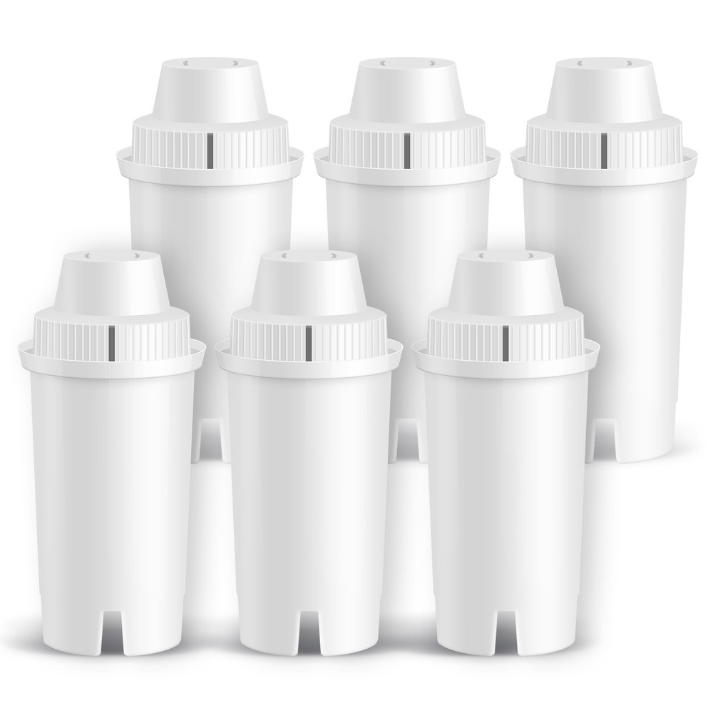AQUALINK Pitcher Water Filter, Replacement for Brita, Mavea 107007, ob03, 6 pack