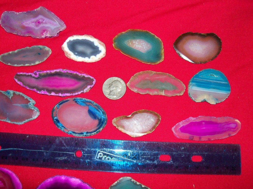 1 medium thin agate slice per lot