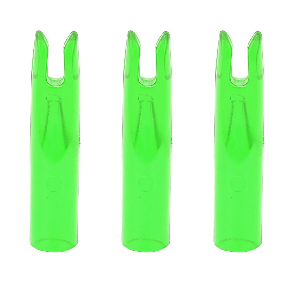 § Green 50Pcs Portable Plastic Bow Nock Insert Tail Archery Accessory