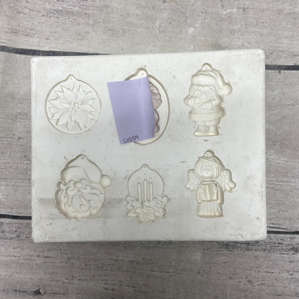 Anchor Ceramic Casting Mold Six Christmas Ornaments Slip #169