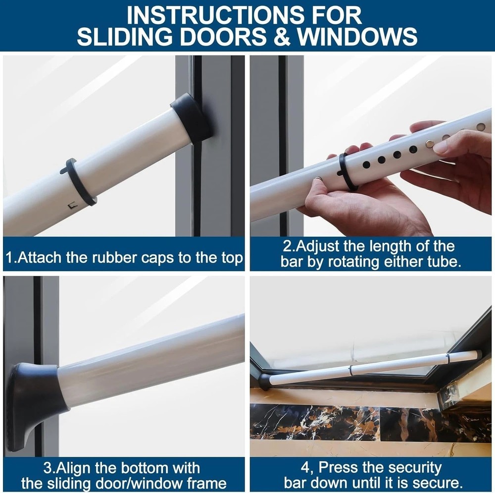 Durable Gate Lock Bar, Apartment Security