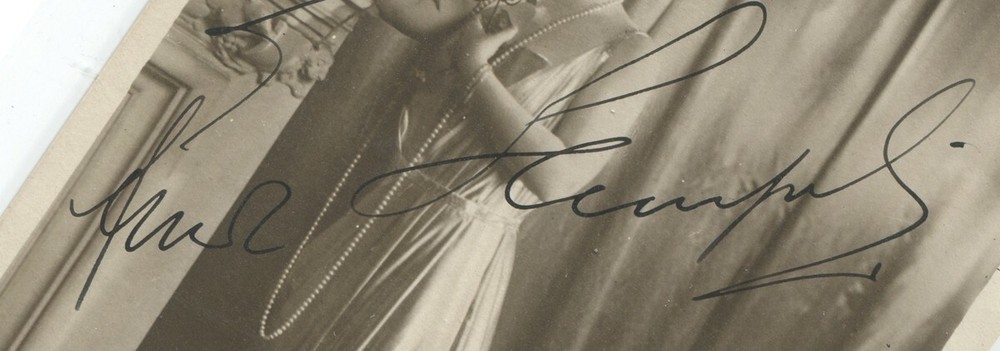 German Operatic Soprano Frieda Hempel Signed Photograph