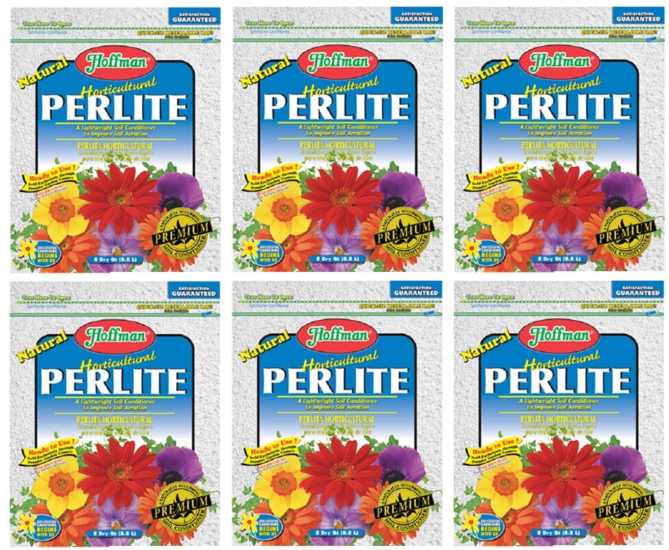 Hoffman 16502 8 Qt Horticultural Perlite Soil Amendment Conditioner - 6 Pack