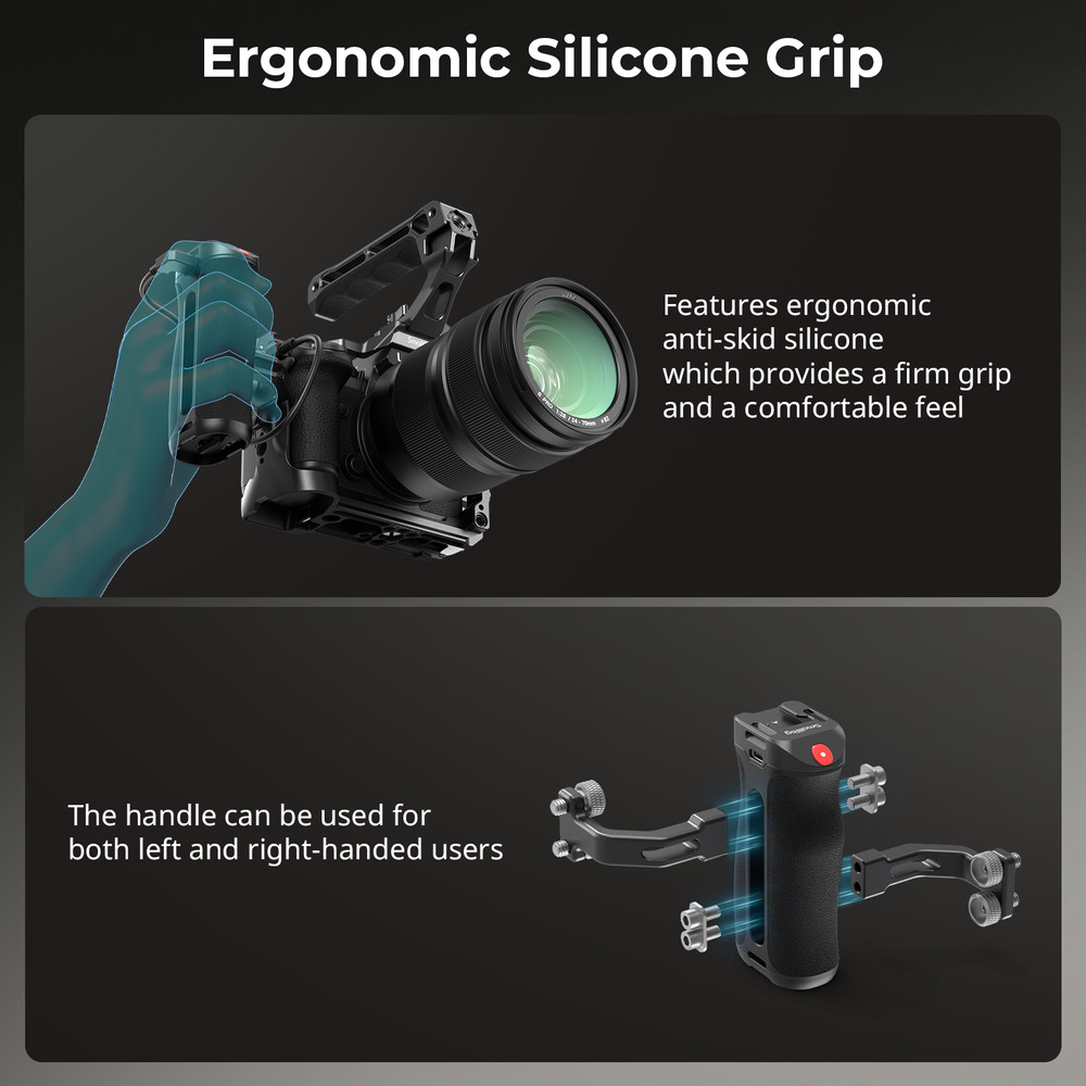 SmallRig Threaded Side Handle with Record Start/Stop Remote Trigger for Canon