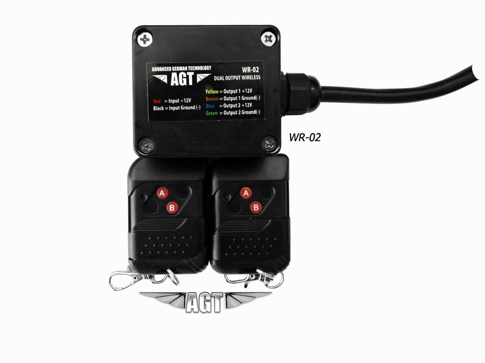 12V DC RF Wireless Remote Control & 2 Channel Toggle Switch 2 Transmitter