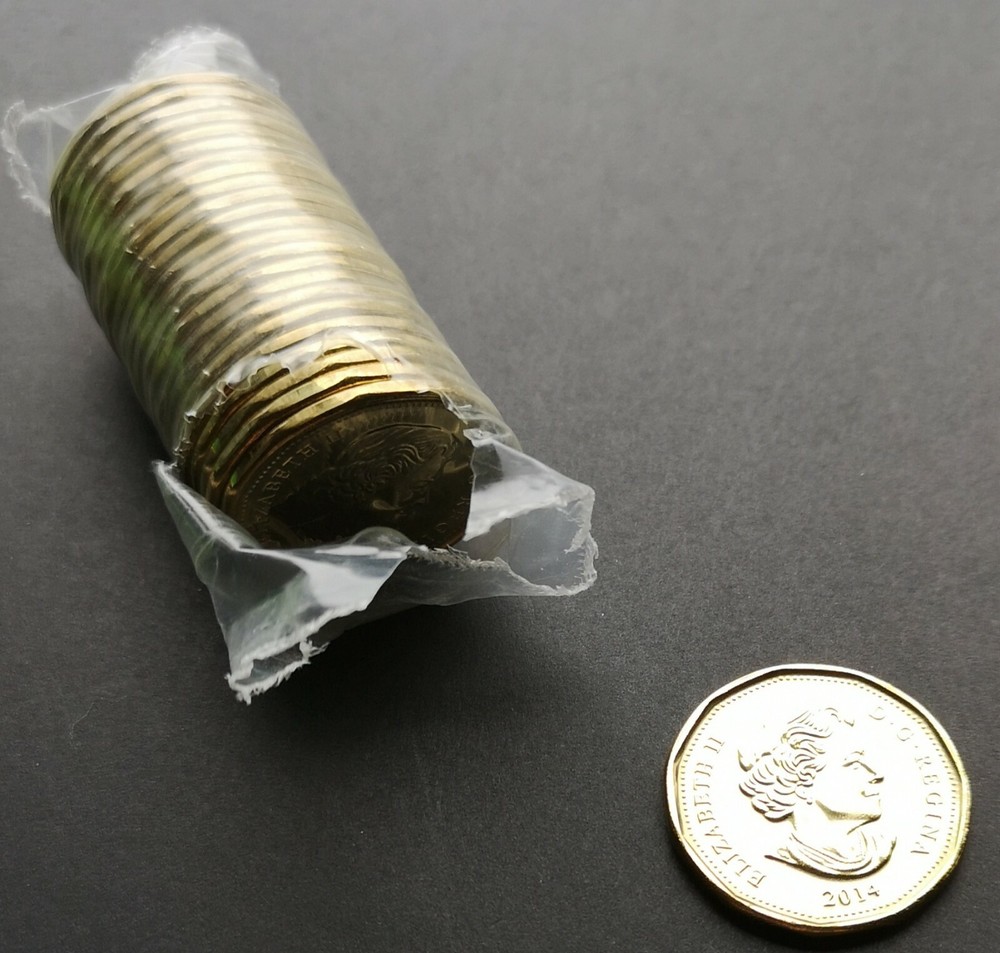 *** CANADA LUCKY LOONIE 2014 *** FROM MINT ROLL ***