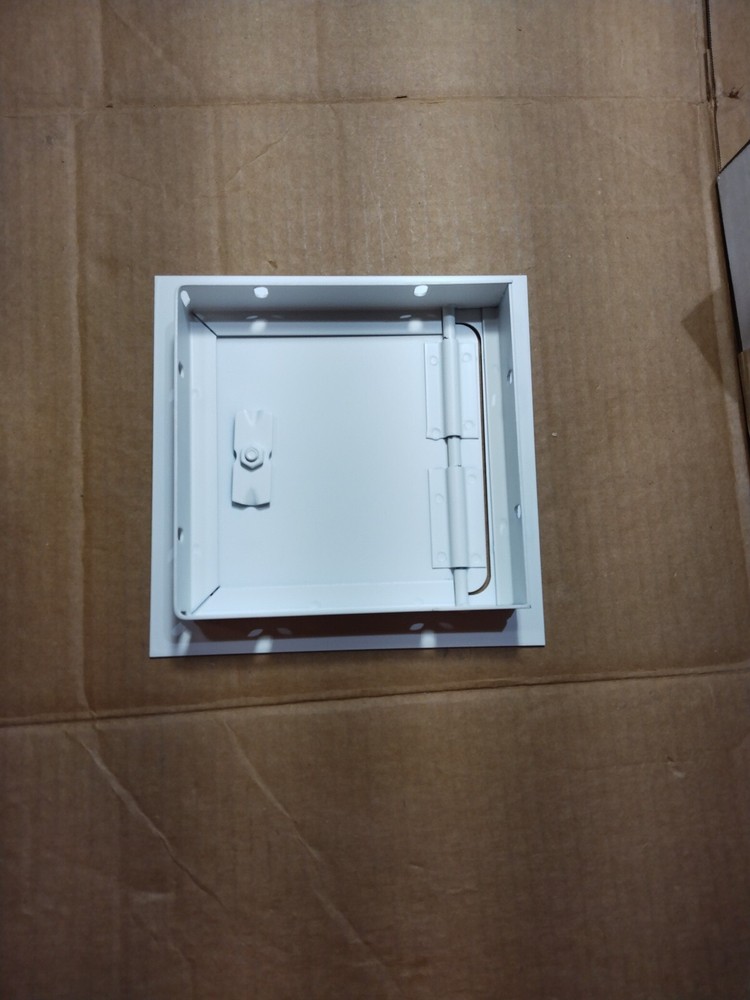 6"x6" Elmdor Wall and Ceiling Access Panel Hinged Paintable Steel White (2 panel