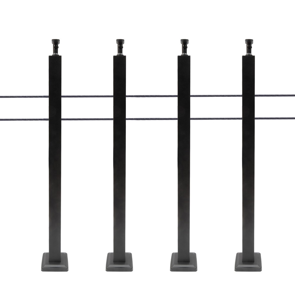 Cable Railing Post Railing Column 36"x2"x2" Level drilled Post Adjustable Top