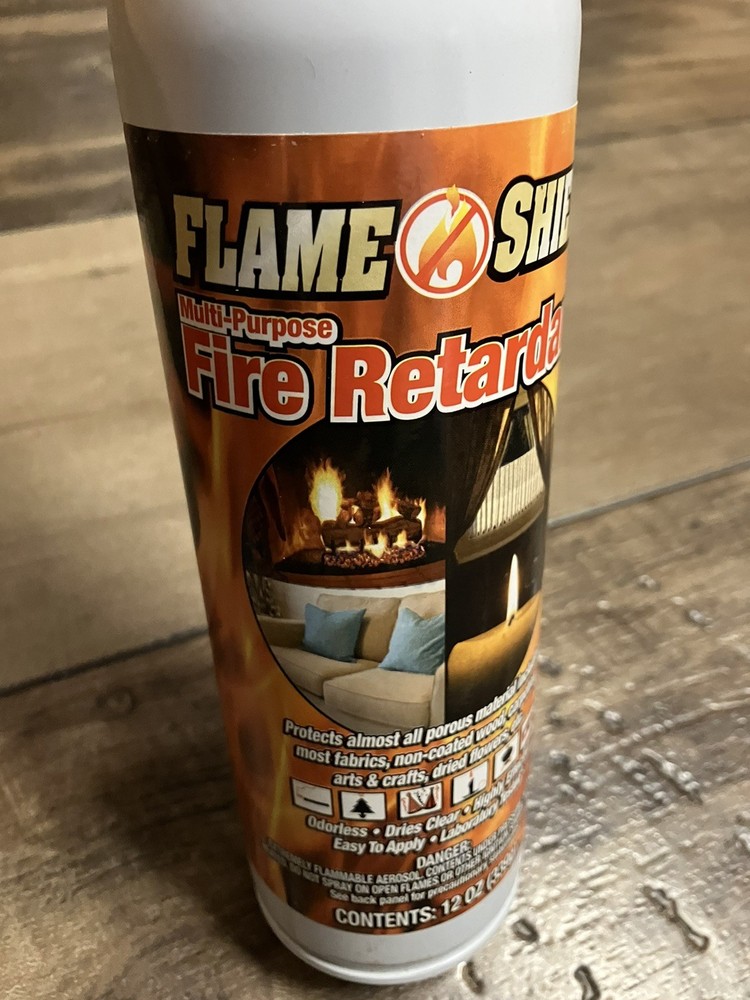 Flame Shield Fire Retardant Spray Bottle 12 Oz Multi Purpose Surface New