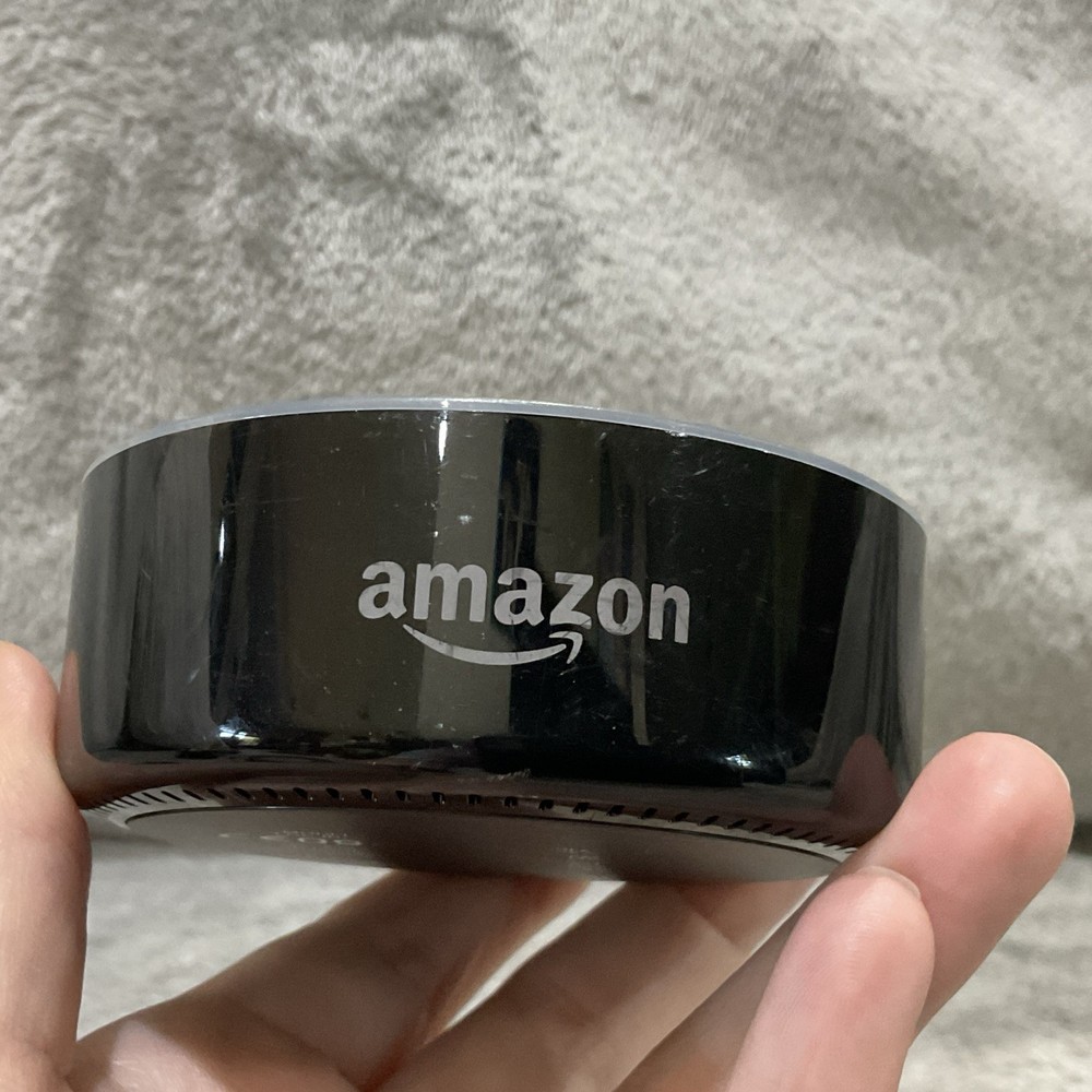 Amazon Echo Dot 2nd Gen RS03QR Black Speaker No Power Cable tested