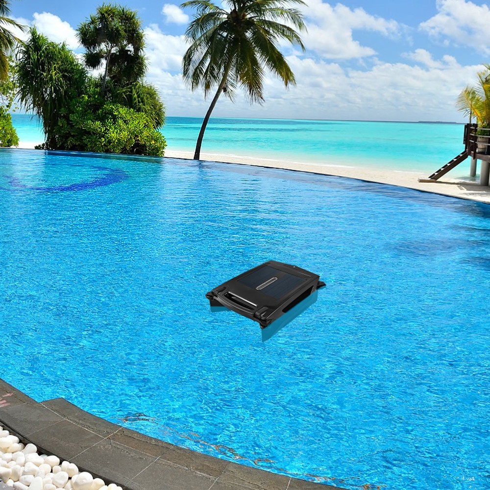 Surfer Robotic Solar Pool Skimmer w/ APP Support, Dual Charging Modes