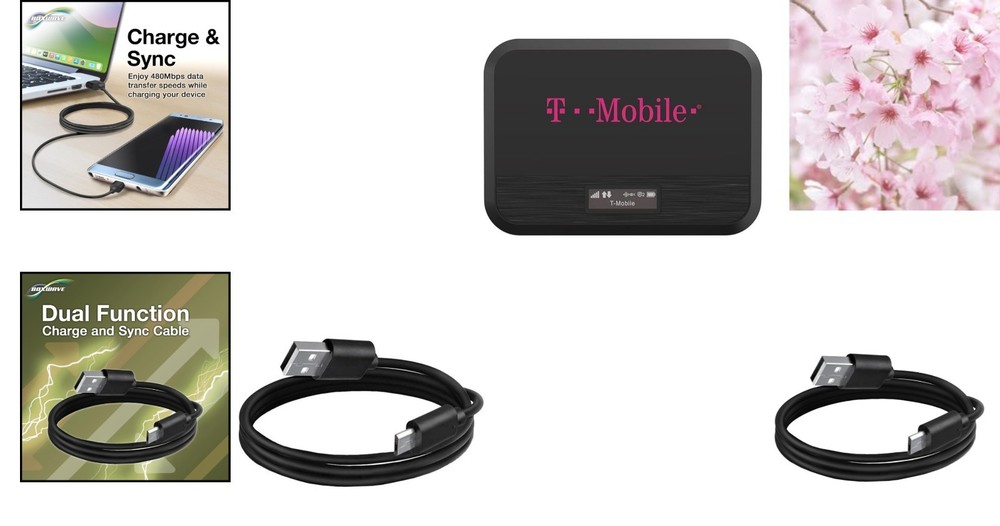 Shielded USB 2.0 DirectSync Cable for Franklin Wireless T9 - 5 Gbps Performance