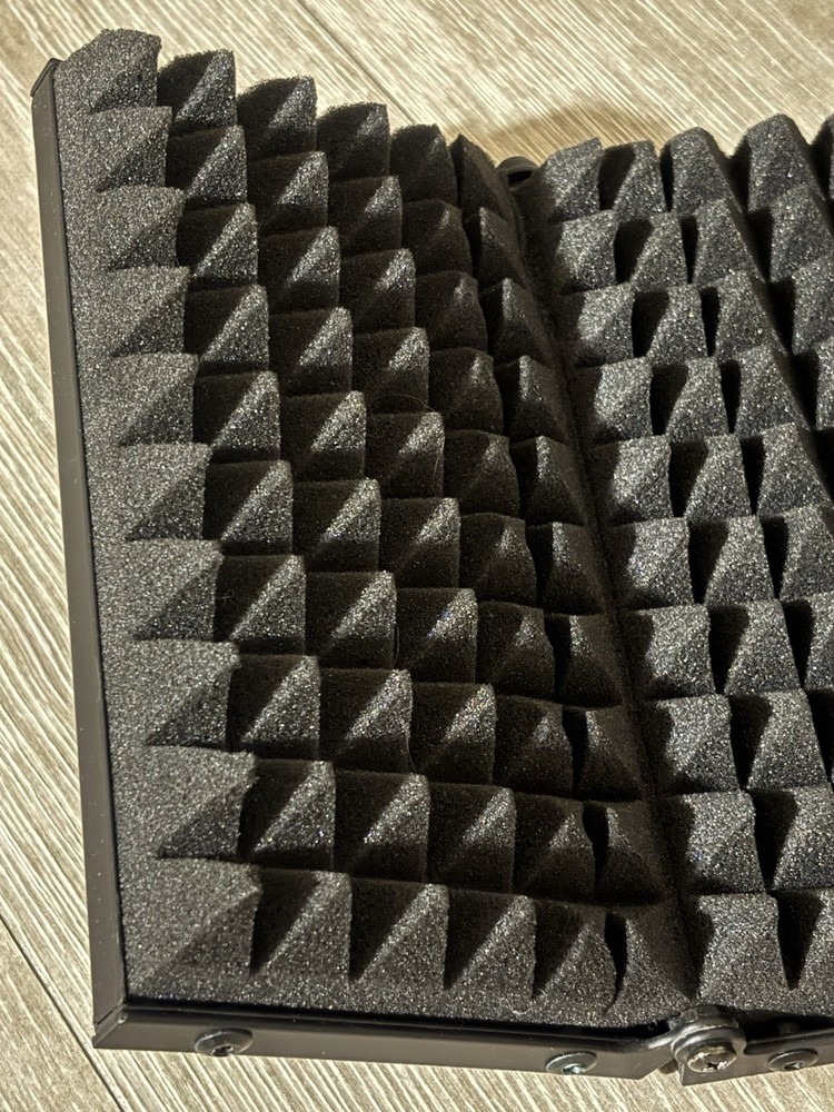 AxcessAbles Mic Reflection Pop Filter Pyramidal Acoustic Foam Lining Lightweight