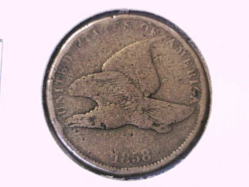1858 Flying Eagle Cent Genuine Raw Ungraded 01232