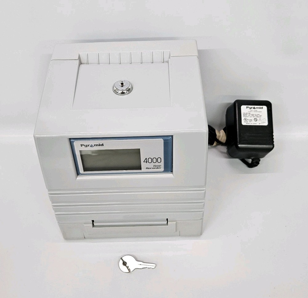 Pyramid Technologies 4000 Time Recorder W/ Key Tested Works