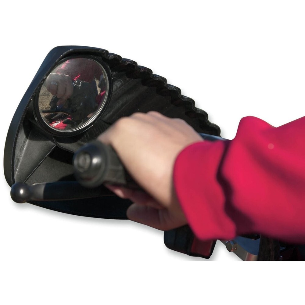 Kolpin Black Hand Guards w/Mirror - 97300