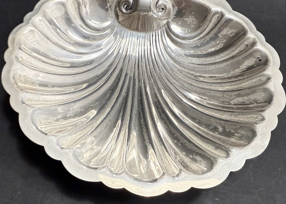 Vintage American Sterling Silver Footed Shell Dish (Scrap)