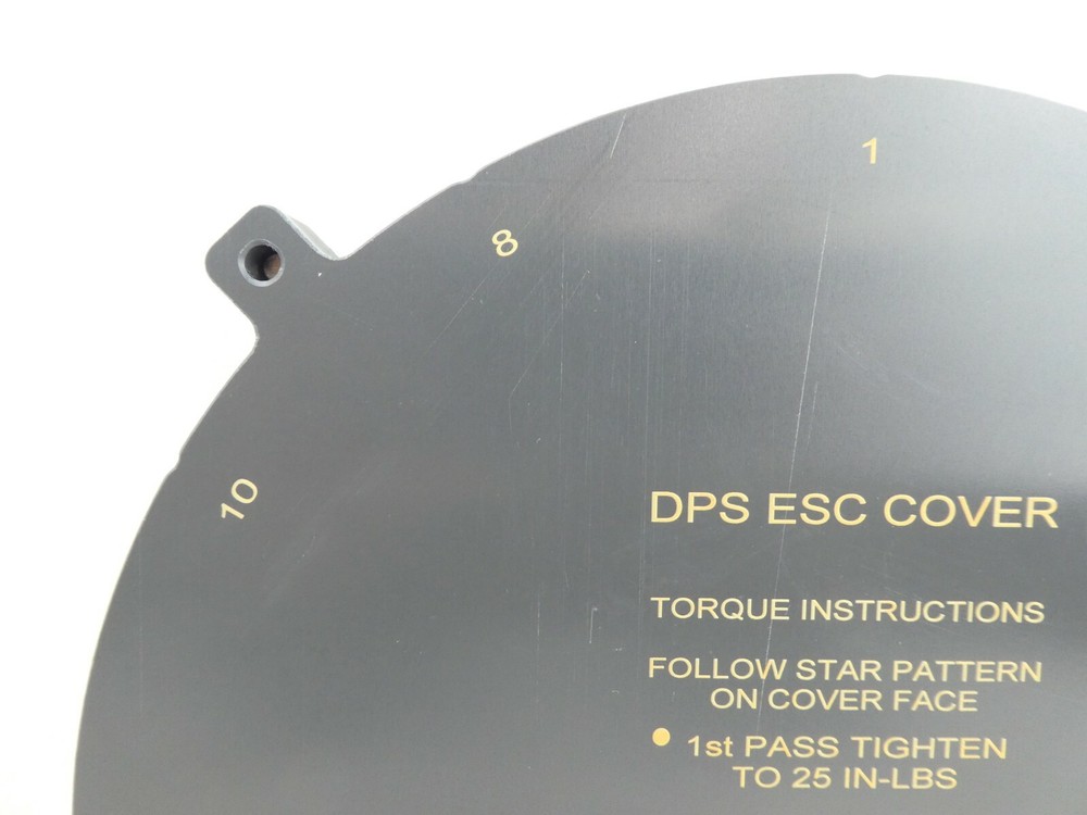 SPM Technology 30832 ESC Electrostatic Chuck Service Cover DPS New Surplus