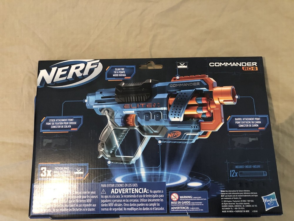 New Nerf ELITE 2.0 Commander RD-6 Gun