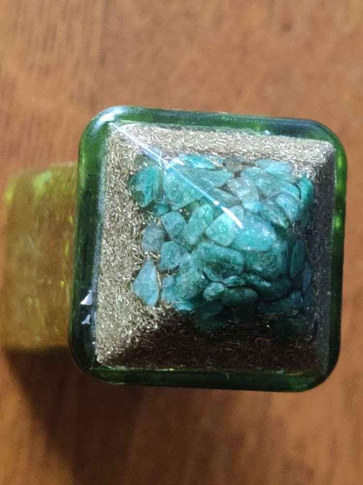 Rare Orgonite Pyramid/Tower with Aventurine