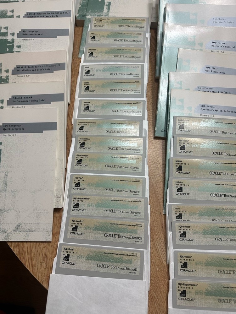 Oracle Tools and Database for DOS Version 6.0 5.25 HD 9008-0491