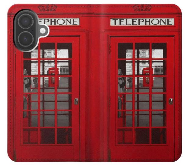 S0058 British Red Telephone Box Case For iPhone 17