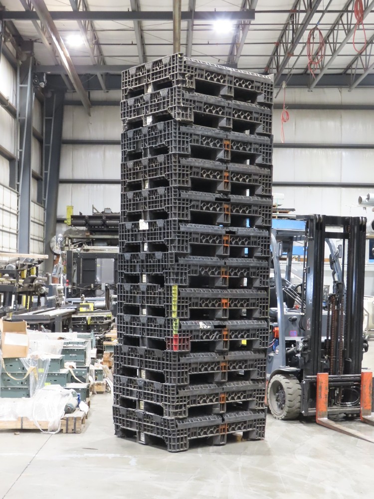 HPJ BulkPak Collapsible Bulk Container Bin 25.5 cu-ft 48 x 40" Stackable Tote