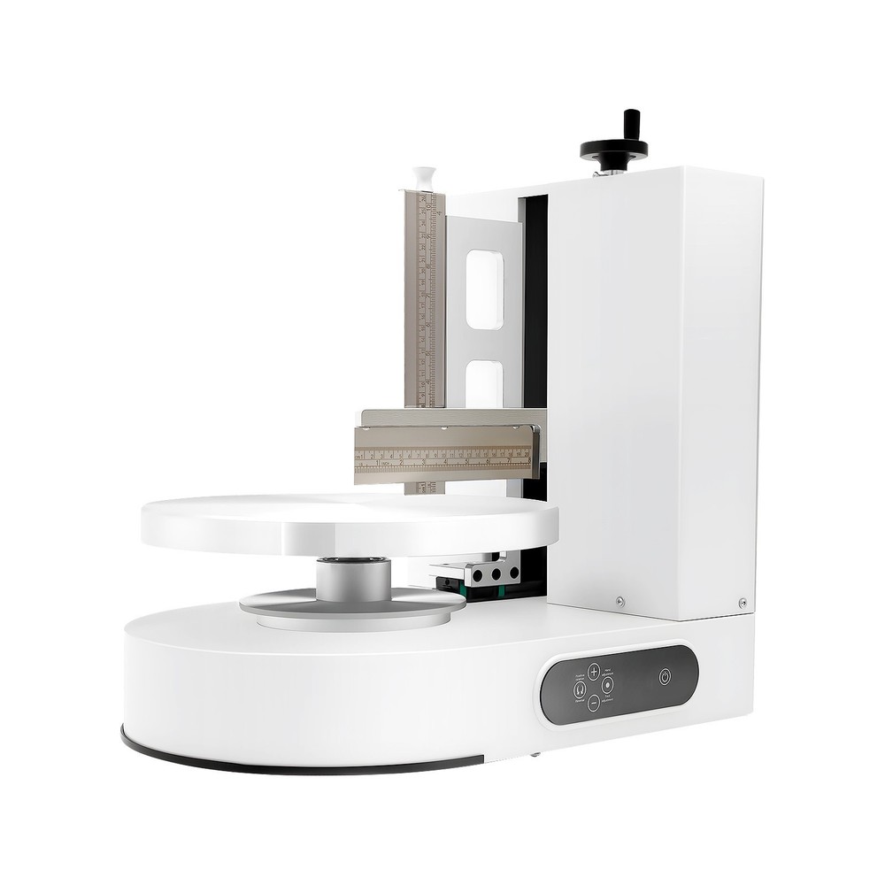 Display Smooth Cream Adjustable 4-12'' Birthday Cake Decorating Machine White