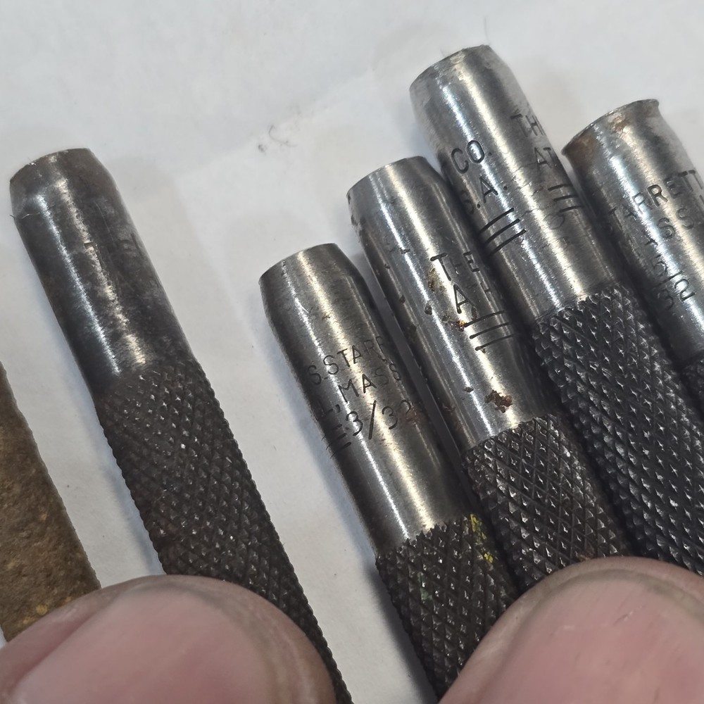 STARRETT #18B Automatic Center Punch + 12 Starrett Punches