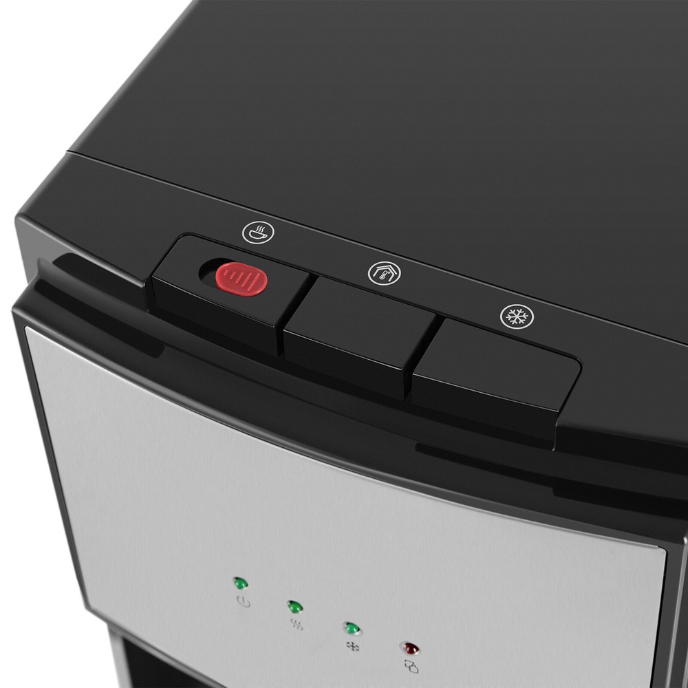 5 Gallon Bottom Loading Water Cooler Dispenser Stainless Steel Child Safety Lock