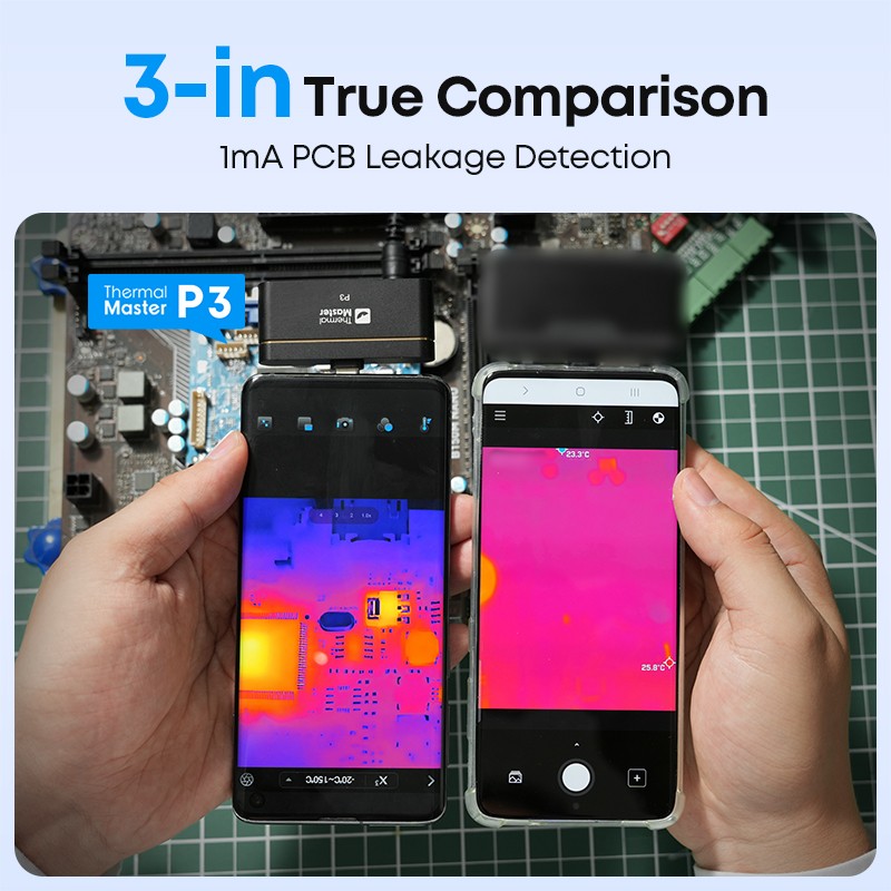 P3 Thermal Imaging Camera for iPhone Android Phone USB-C 512*384 X³IR Resolution