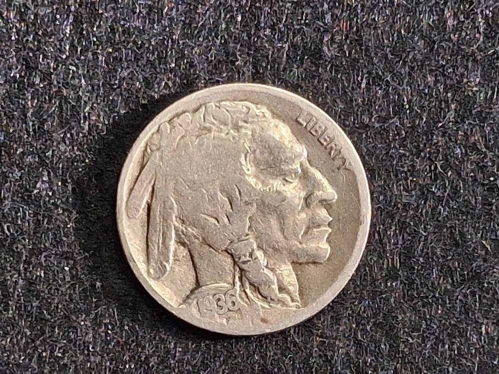 1936 D Buffalo Nickel