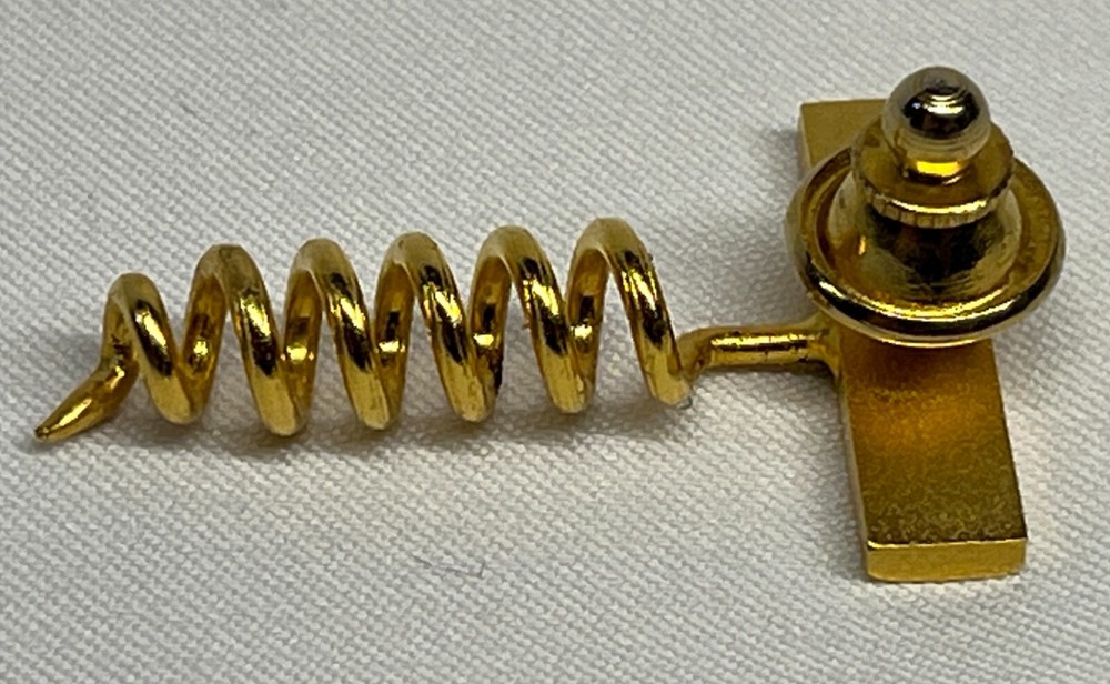 Corkscrew Lapel Pin/Tie Tack