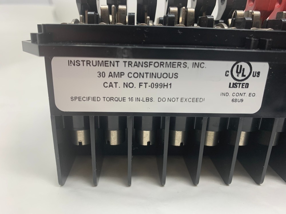 Instrument Transformers FT-099H1 30A Continuous 10-Pole FT Test Switch