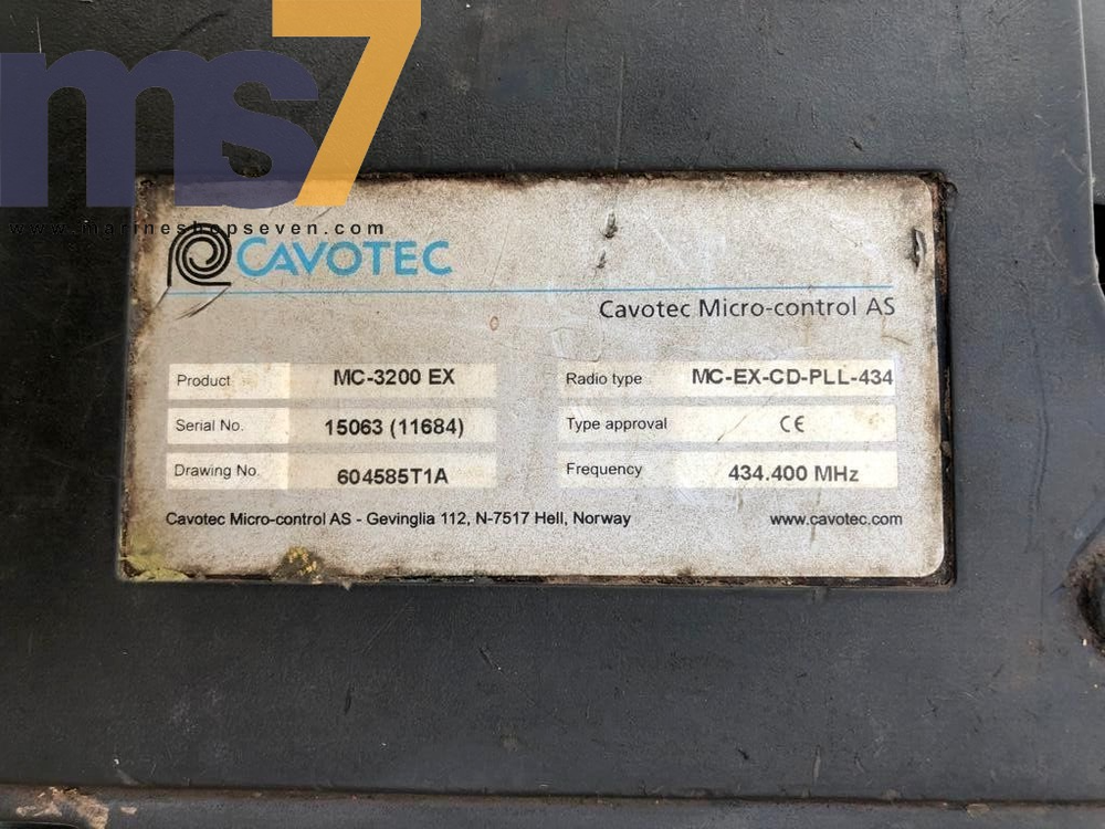 CAVOTEC MC-3200 EX AKER SOLUTIONS CRANE REMOTE CONTROL #NO BATTERY PACK
