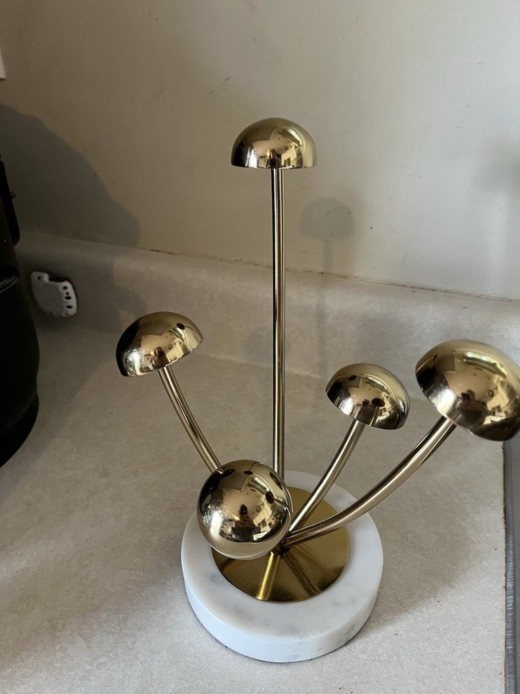 Unique Mushroom Mcm Look Figure On Marble Stand